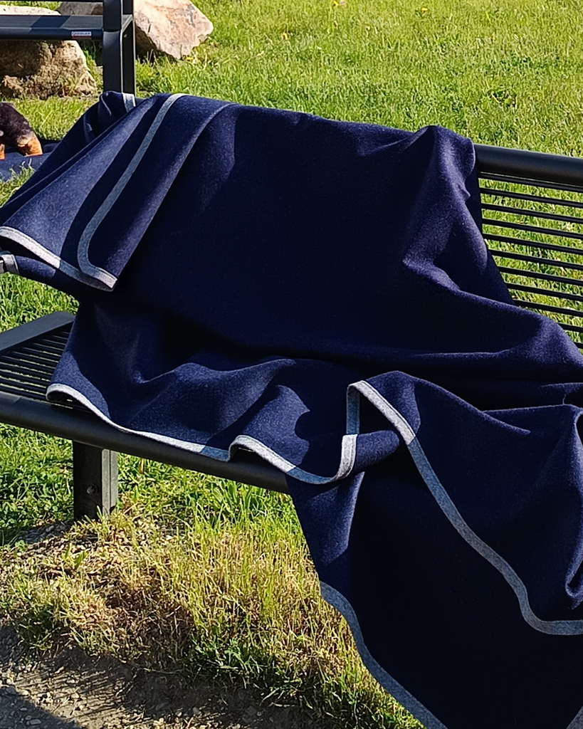 Loden Blanket with Piping
